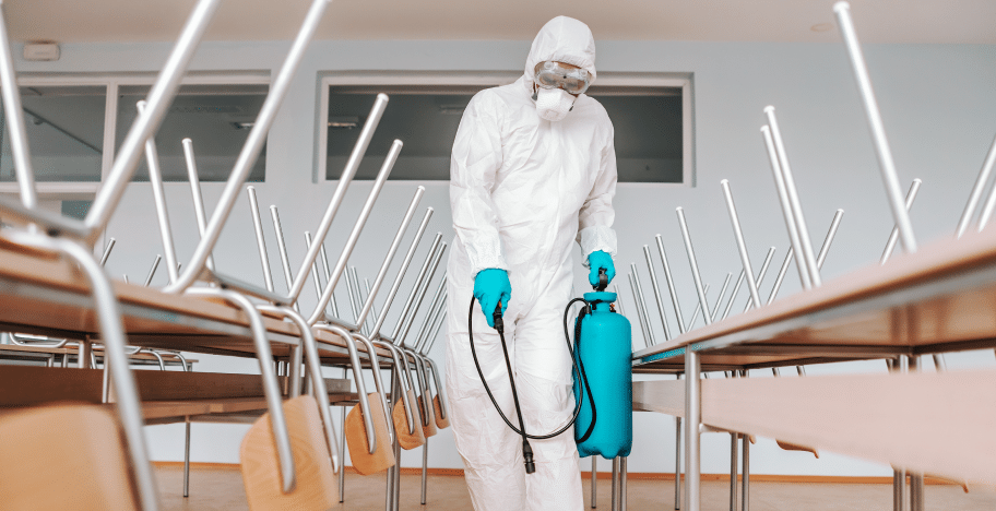 Commercial disinfection and site cleaning